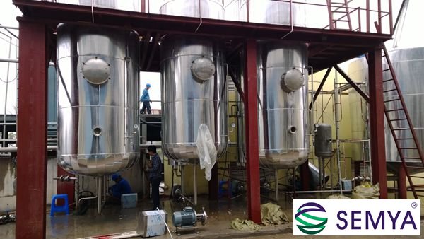 乳酸鈣三效降膜蒸發(fā)器